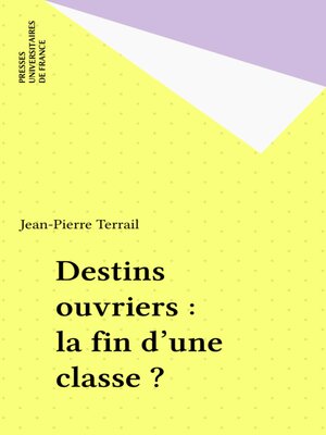 cover image of Destins ouvriers